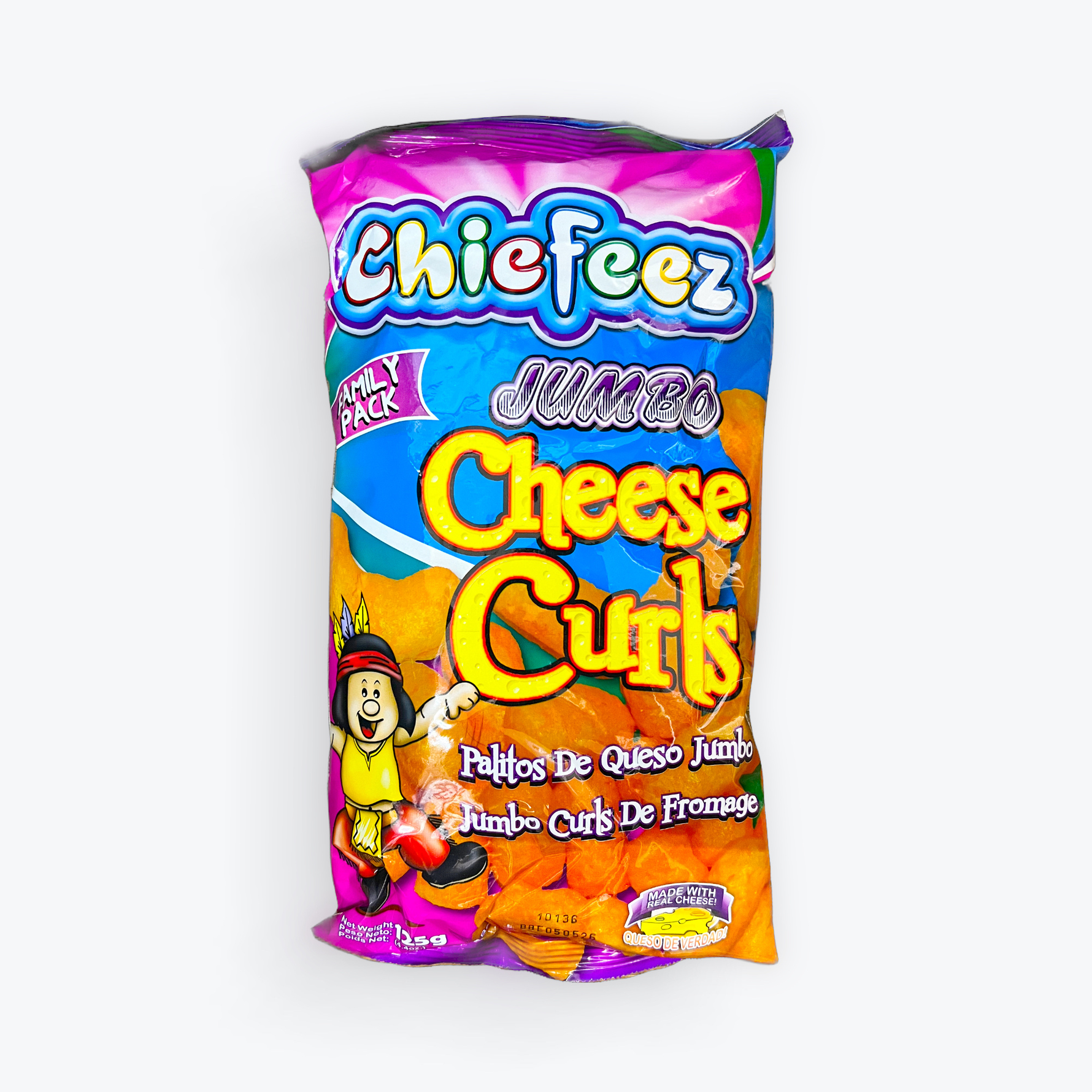 Chiefeez Jumbo Cheese Curls 125g.