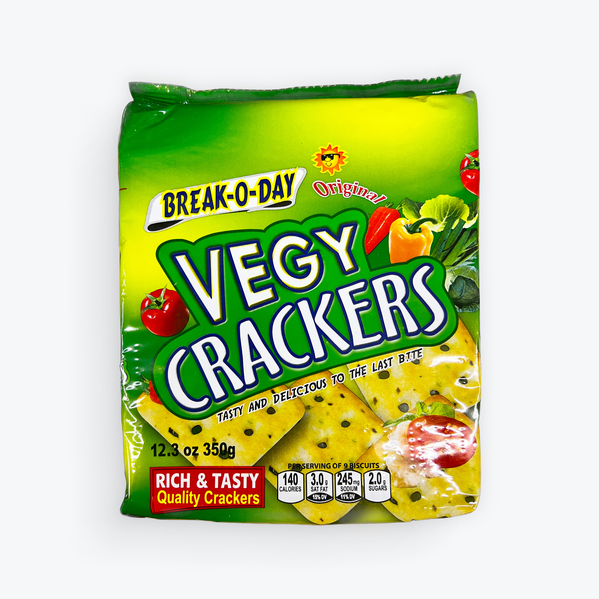 Break-O-Day Vegy Crackers 12.3oz.