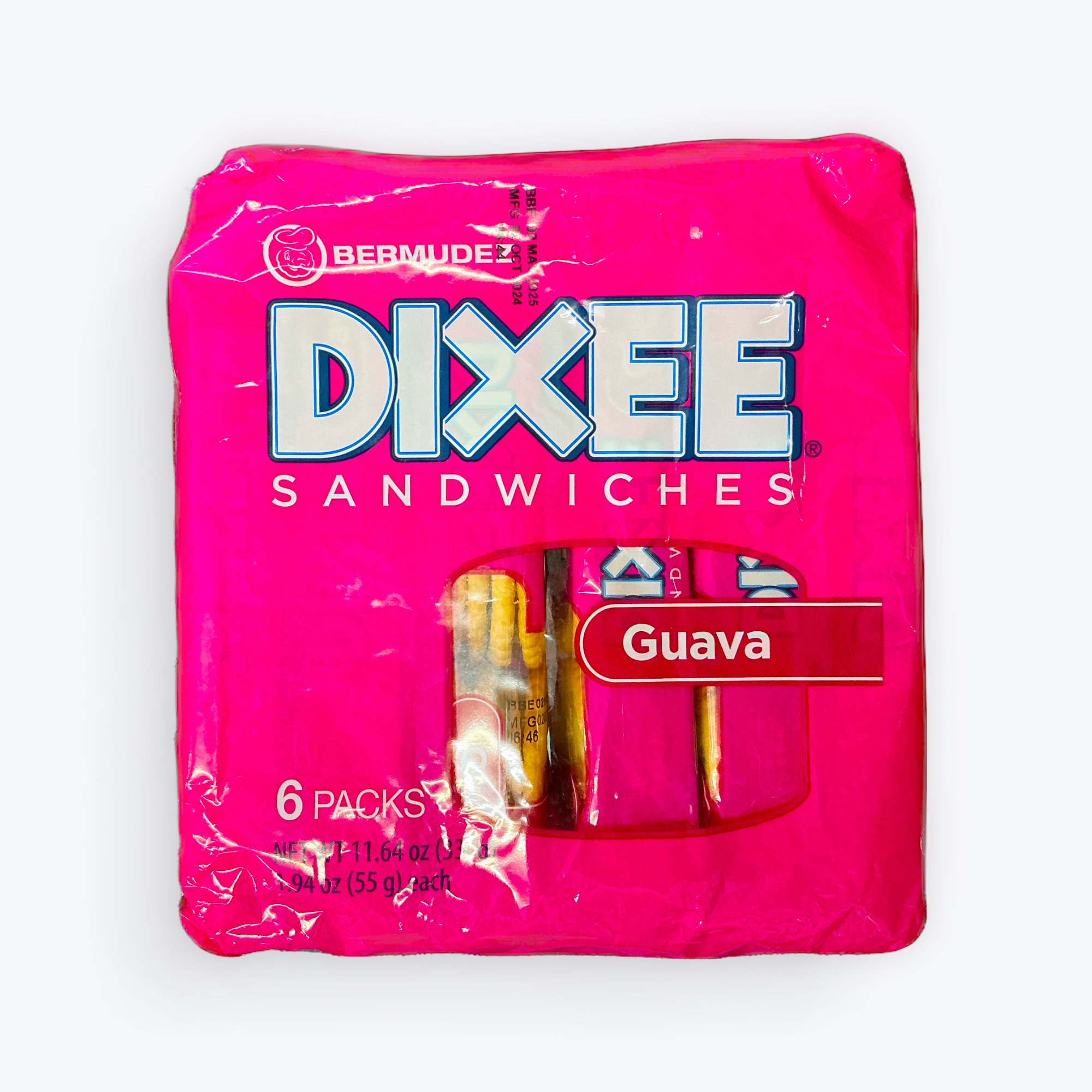 Dixee Sandwiches Guava 6pk.