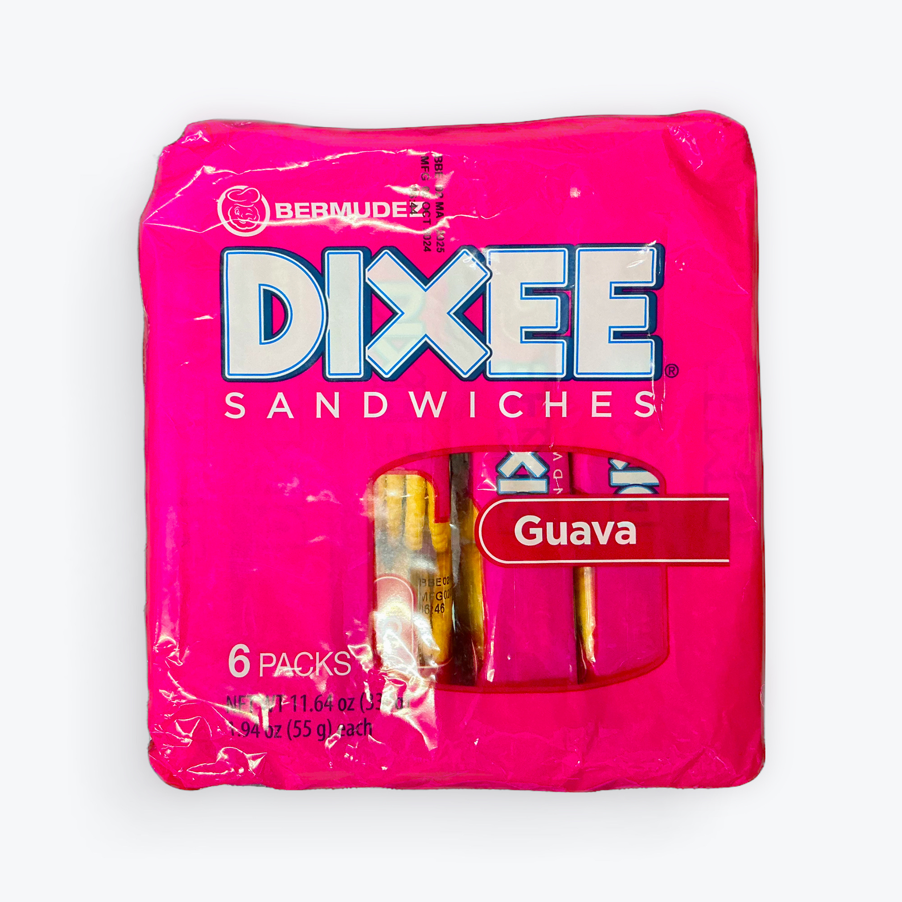 Dixee Sandwiches Guava 6pk.