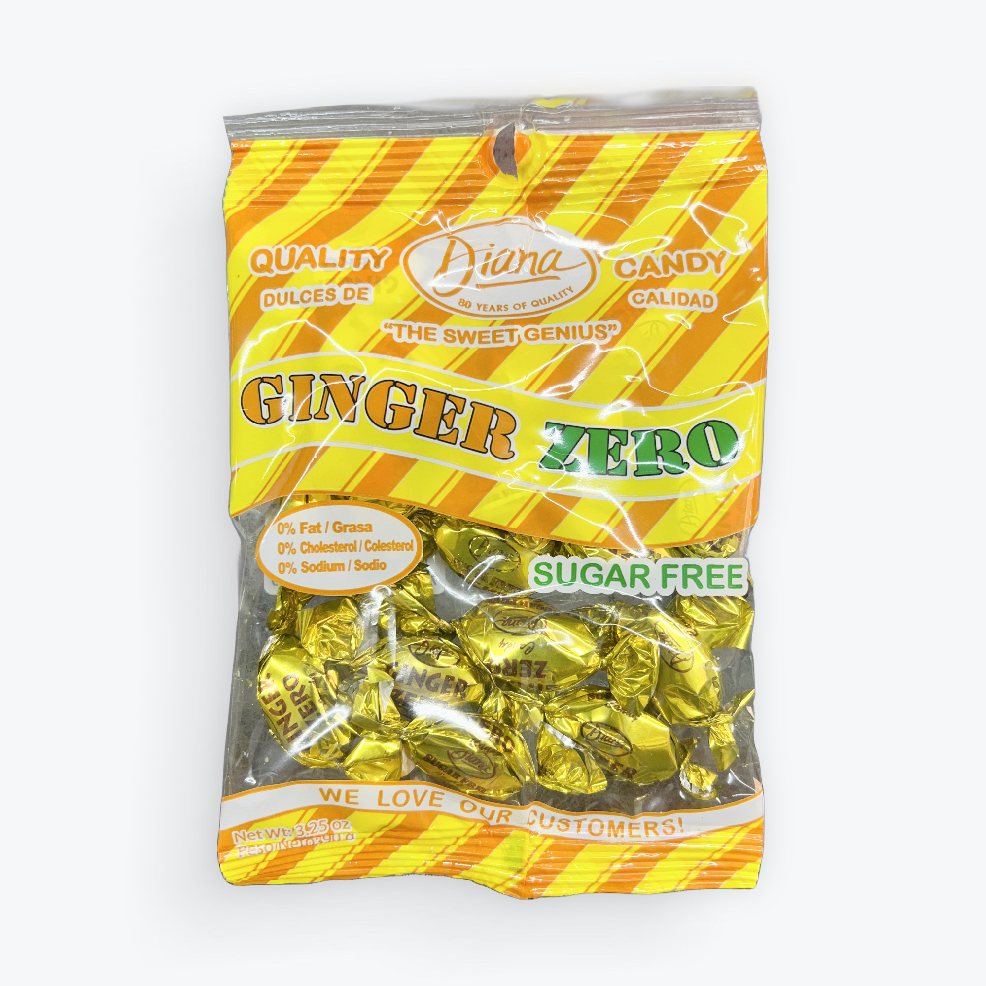Diana Ginger Candy Zero Sugar 3.25oz.