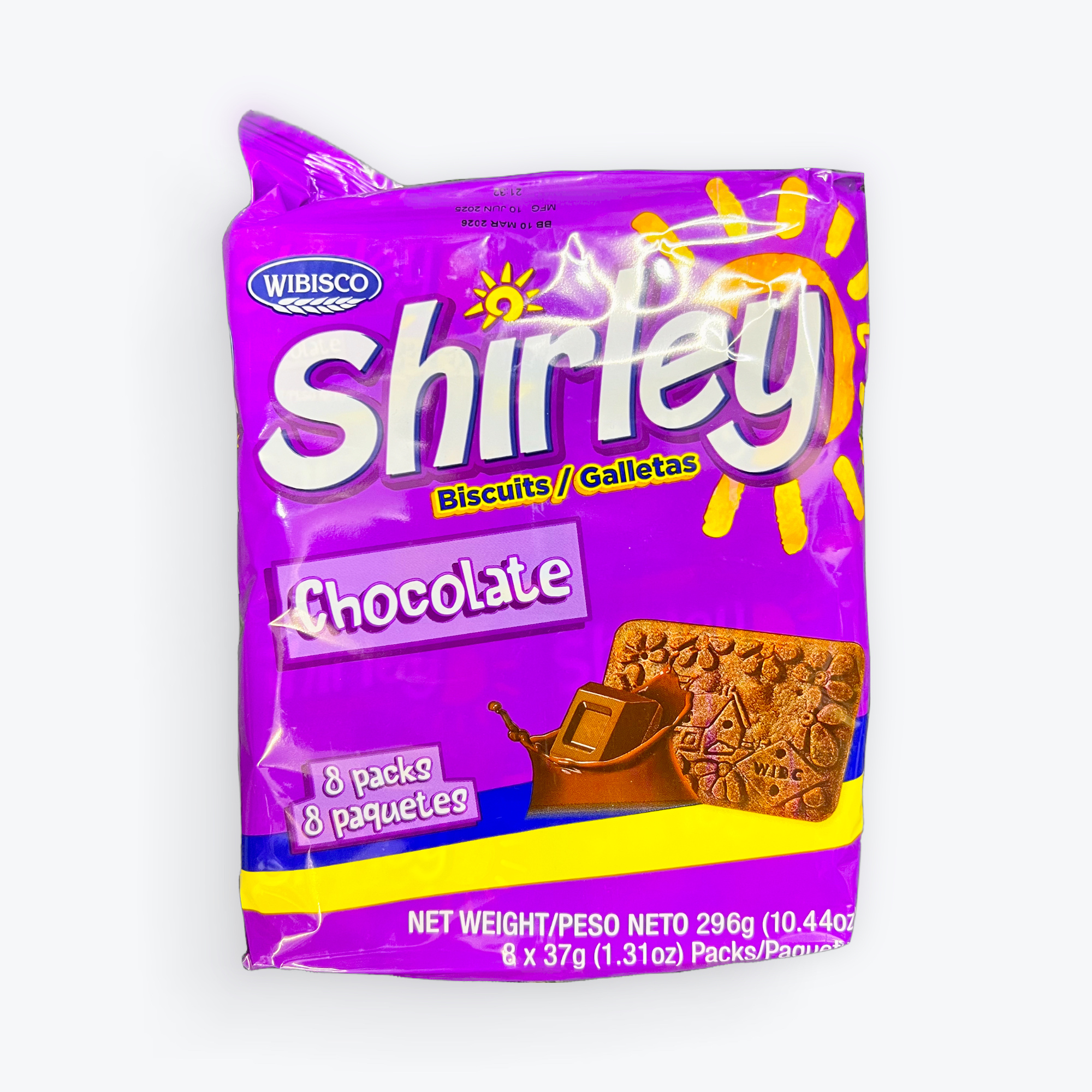 Shirley Biscuits Chocolate 8x37g.
