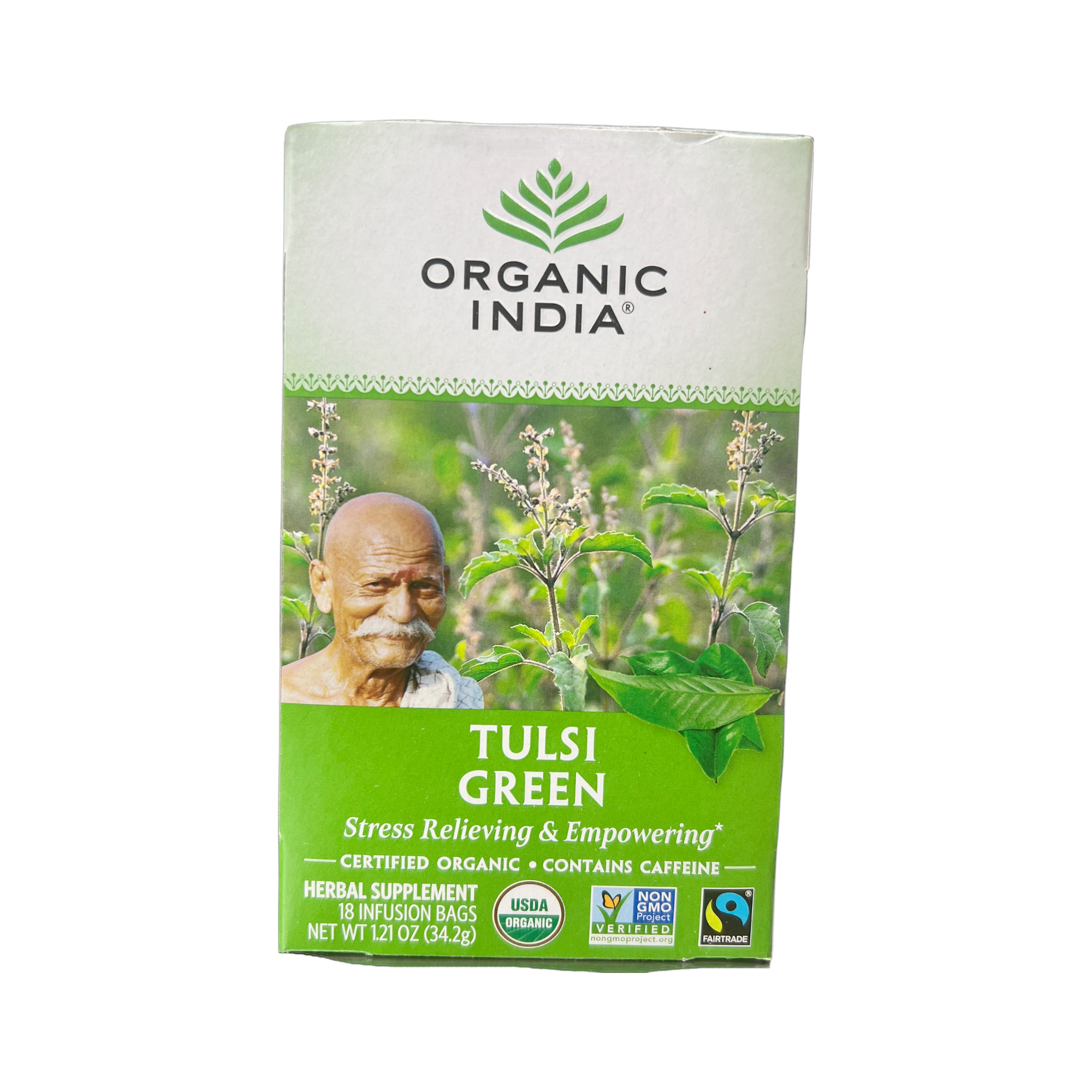 Organic India Tulsi Green Tea 18pk.