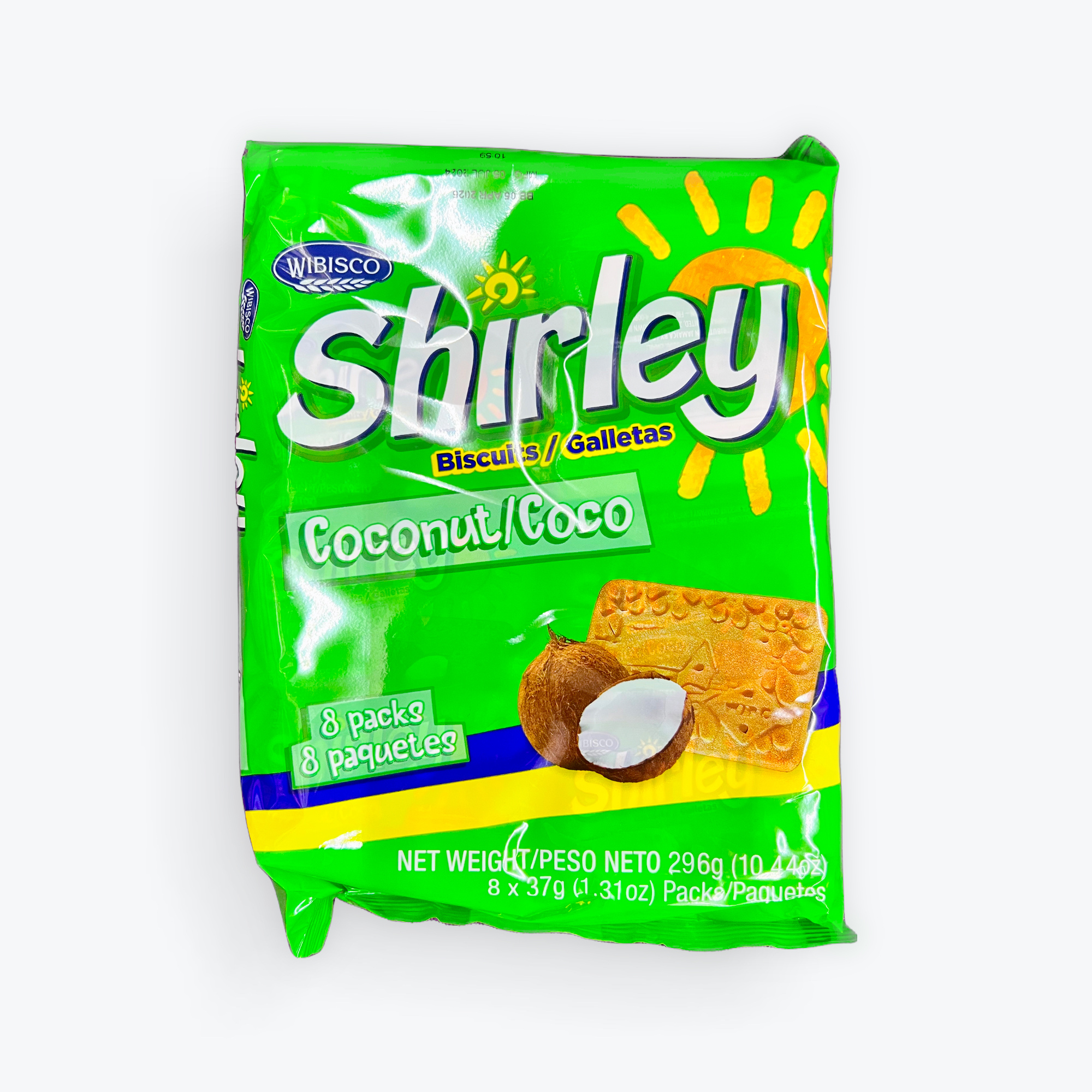 Shirley Biscuits Coconut 8/37g.