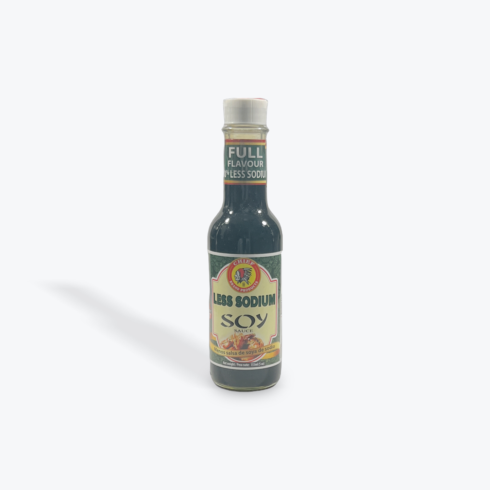 Chief Less Sodium Soy Sauce 5oz.