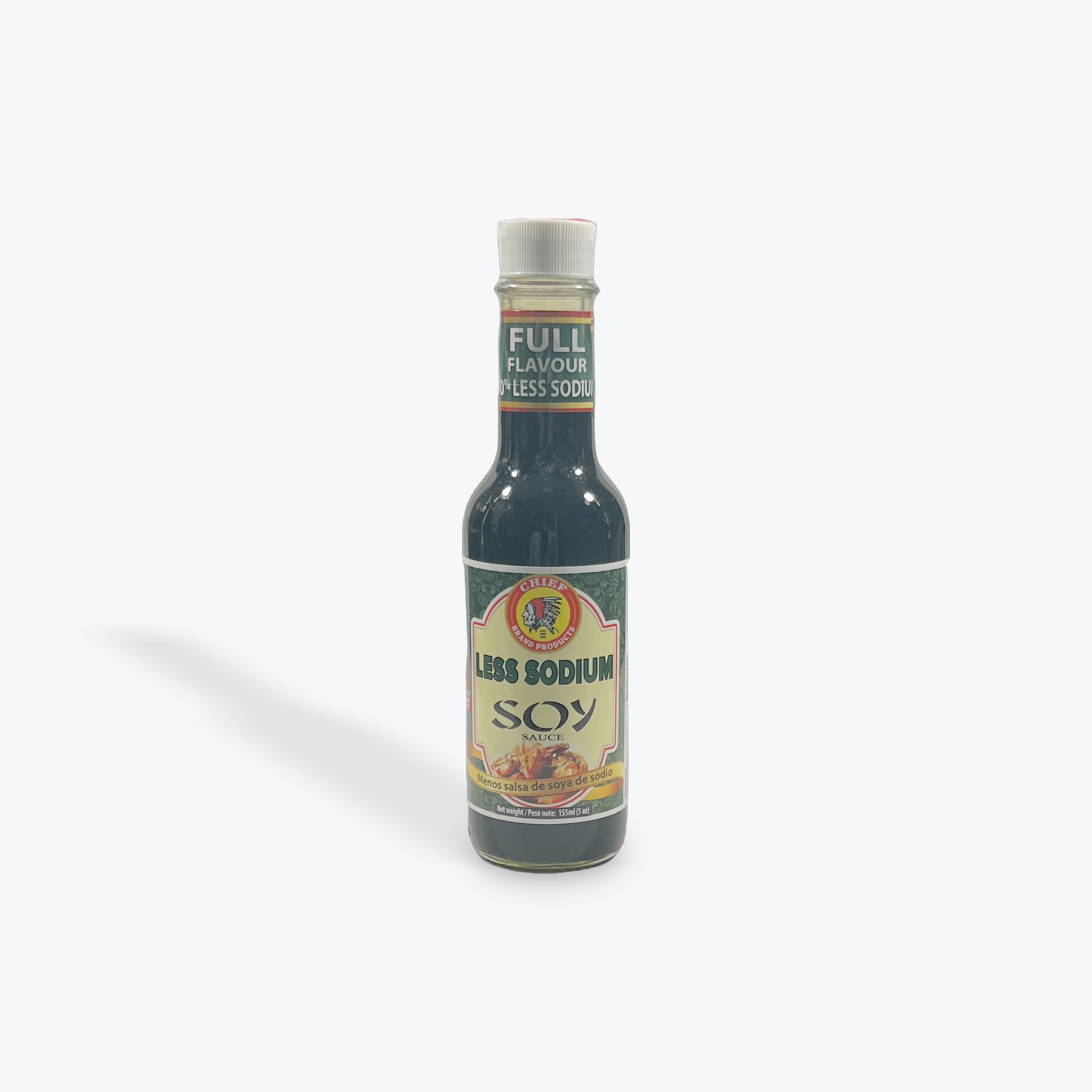 Chief Less Sodium Soy Sauce 5oz.