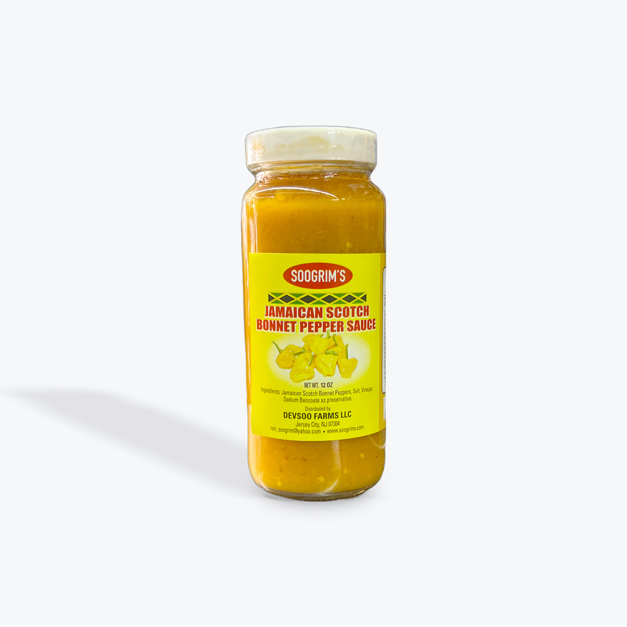 Soogrim’s Jamaican Scotch Bonnet Sauce 12oz.