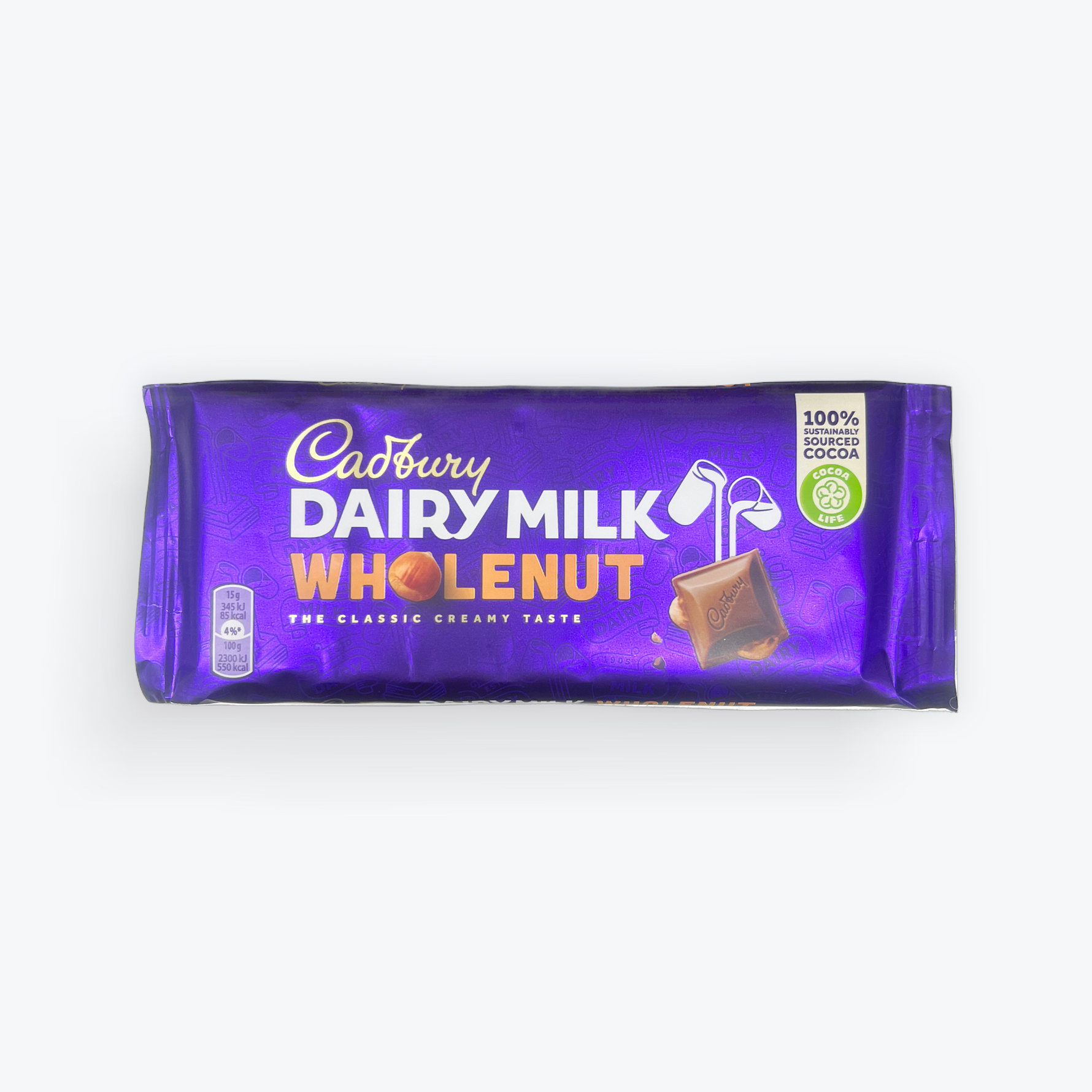Cadbury Dairy Milk Whole Nut 120g.
