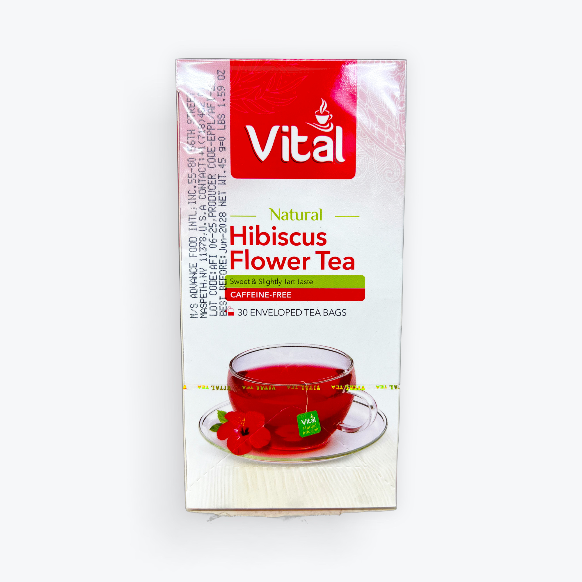 Vital Tea Hibiscus Flower Tea 30pcs.