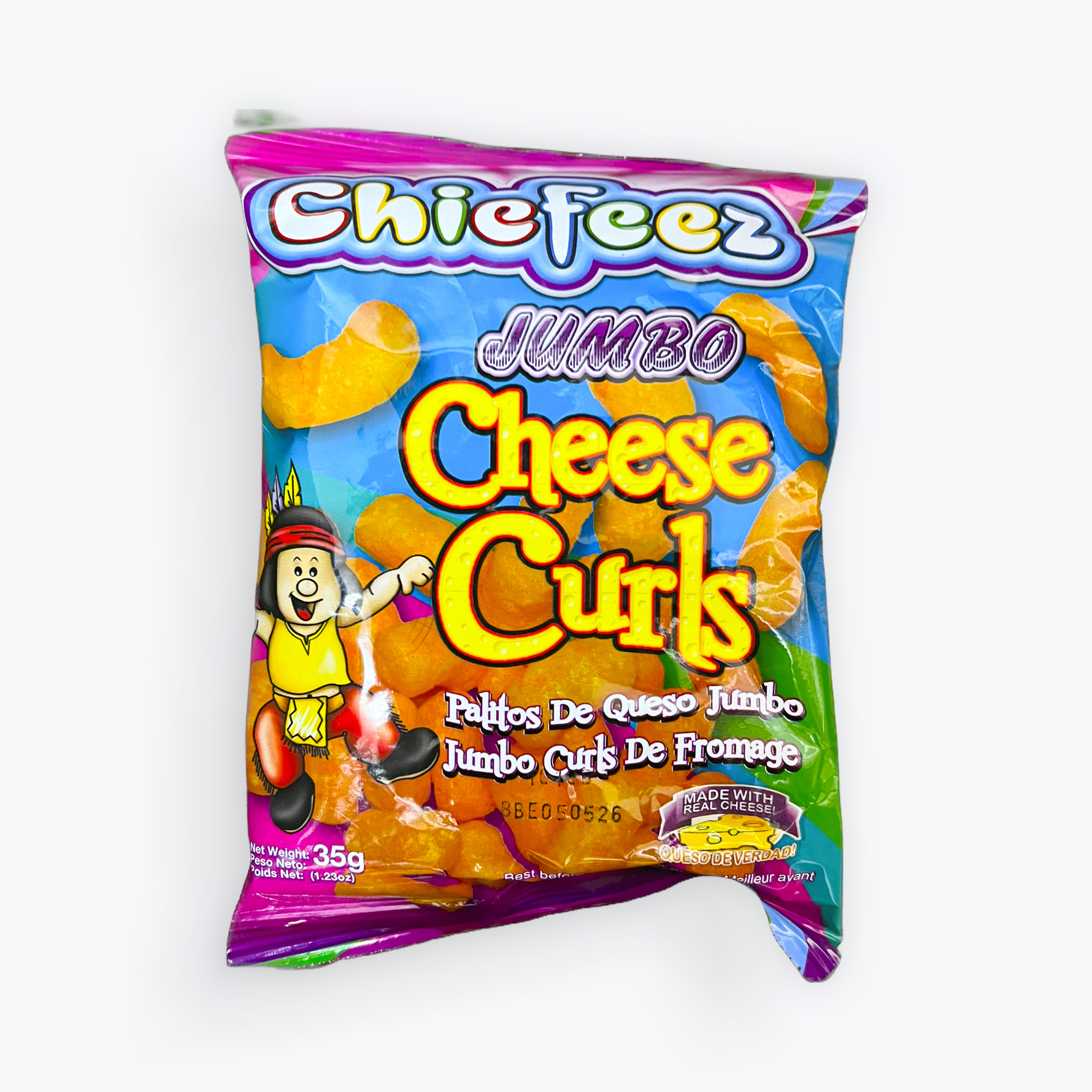 Chiefeez Jumbo Cheese Curls 35g.