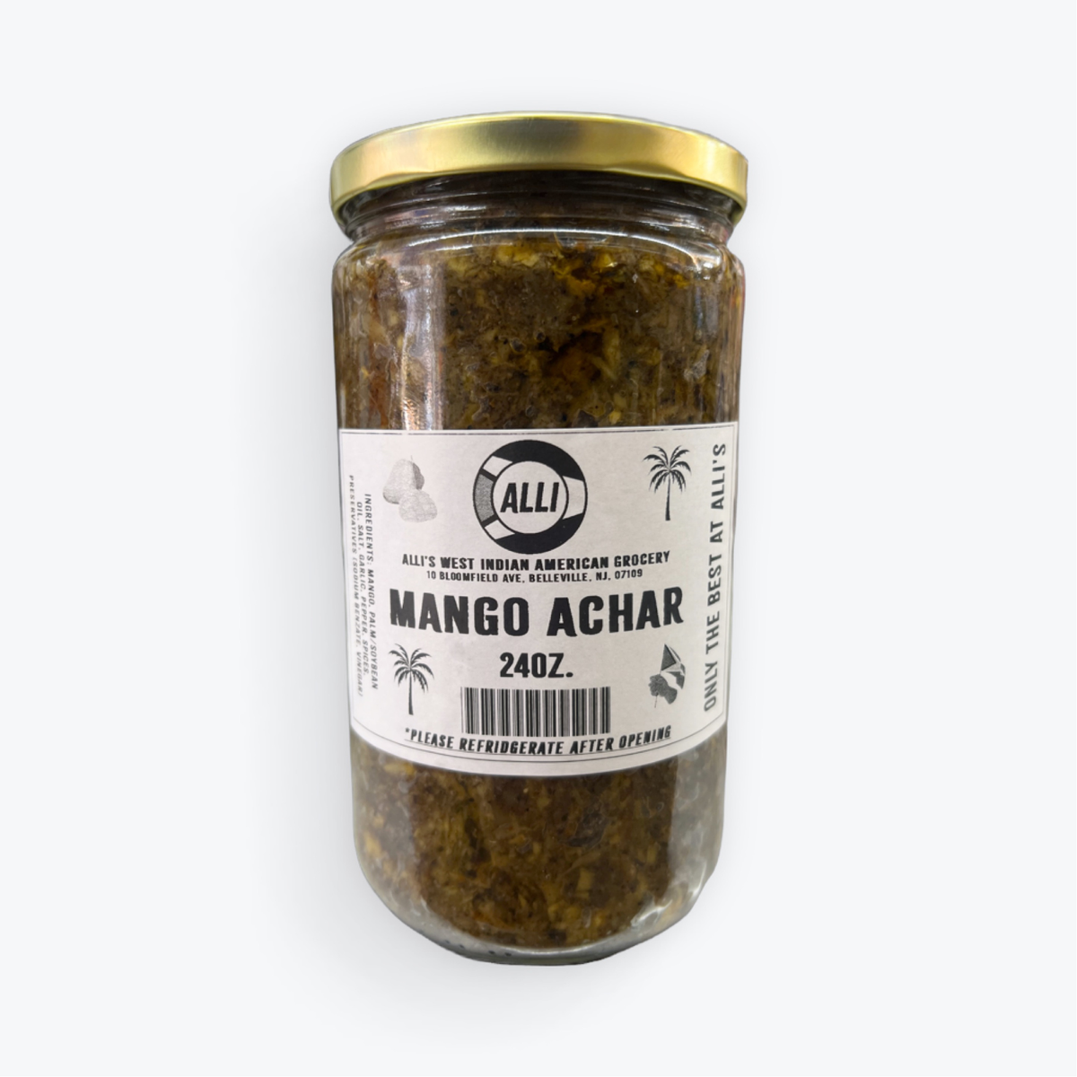 Alli’s Brand Mango Achar 24oz.