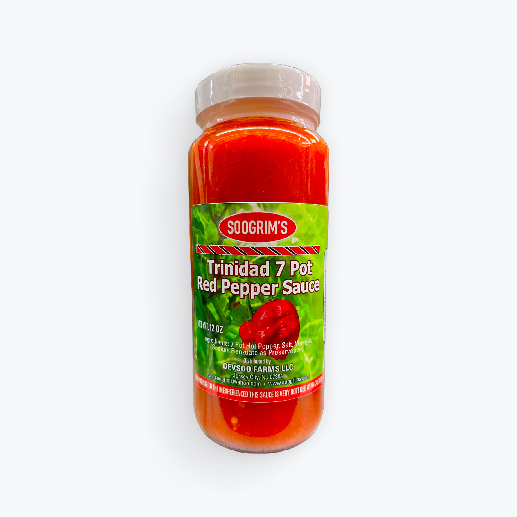 Soogrim’s Trinidad 7 Pot Red Pepper Sauce 12oz.