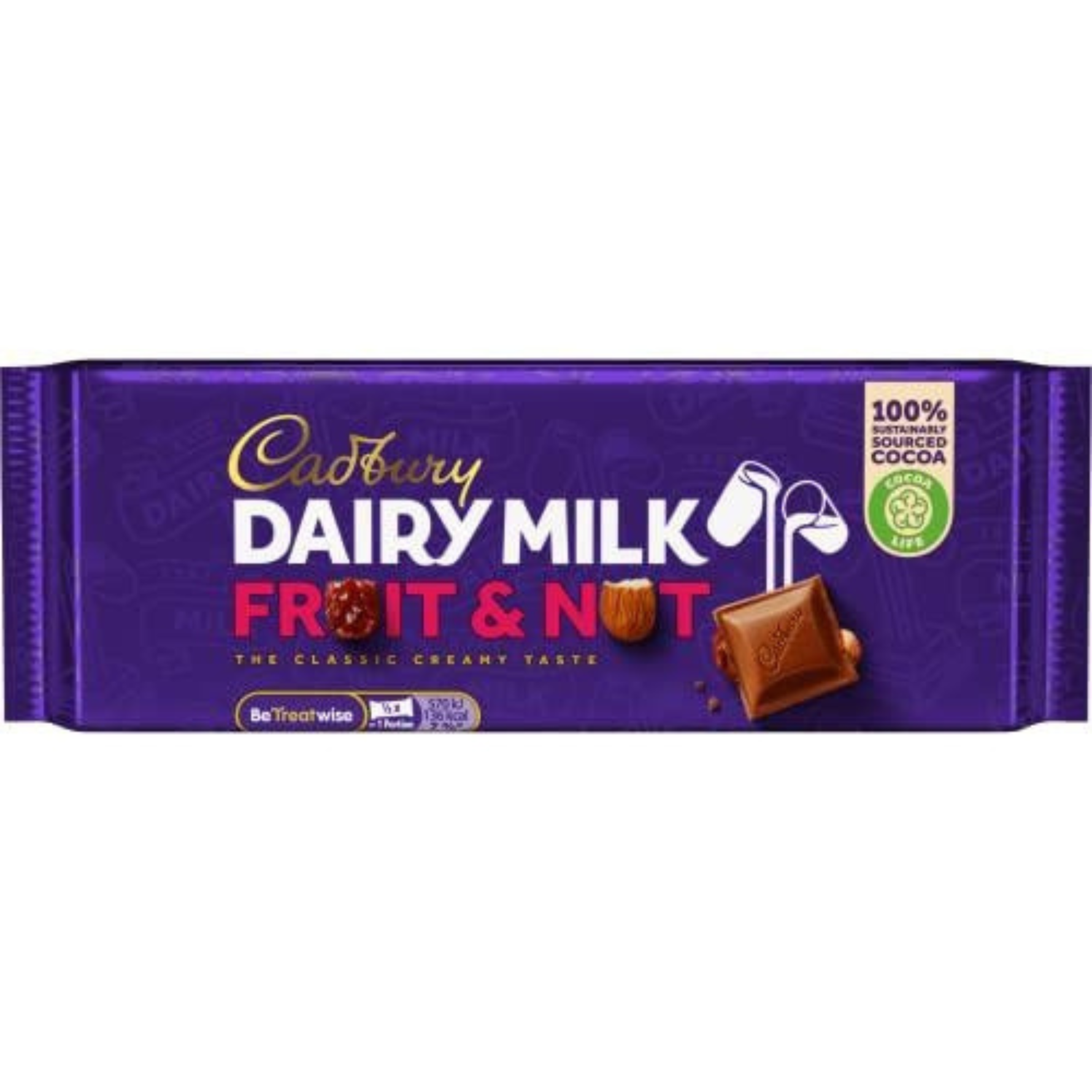 Cadbury Dairy Milk Fruit & Nut 180g.