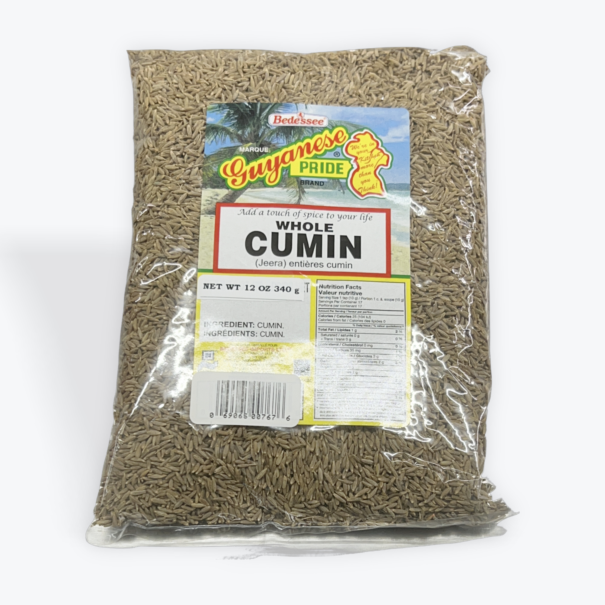 Guyanese Pride Whole Cumin 12oz.