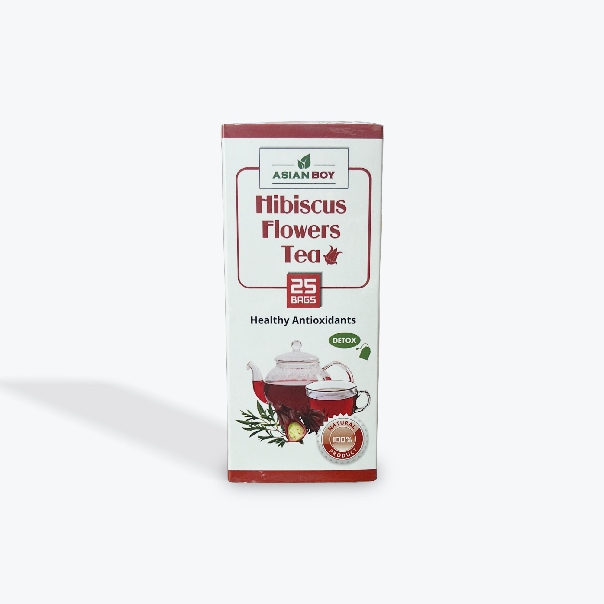Asian Boy Hibiscus Flowers Tea 25pcs.
