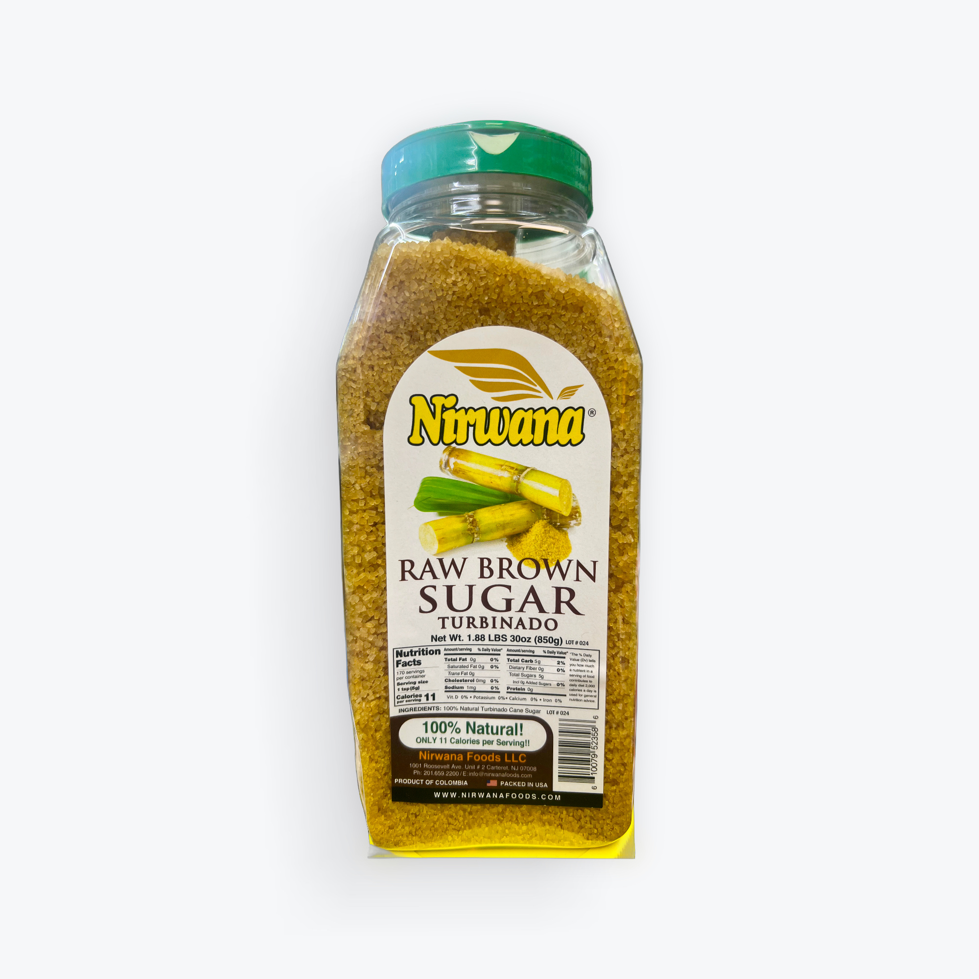 Nirwana Raw Brown Sugar 1.88lb.