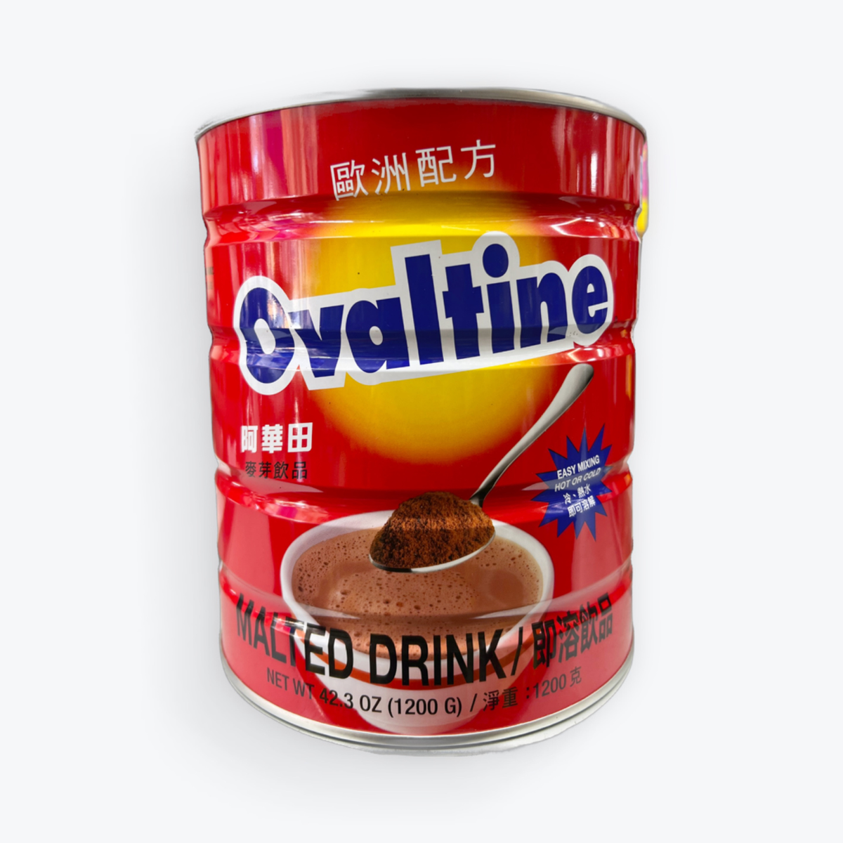 Ovaltine Powdered Milk Can 42.3oz.