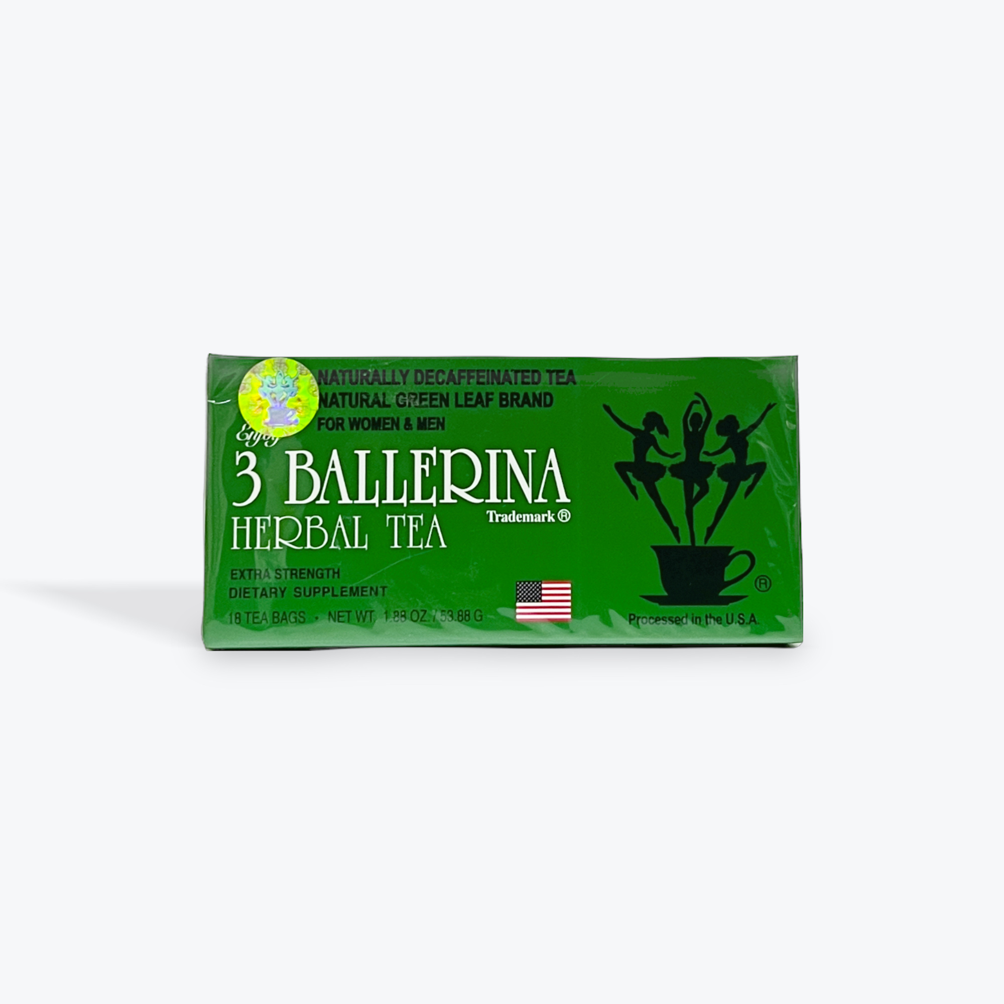 3 Ballerina Herbal Green Tea 1.88oz.