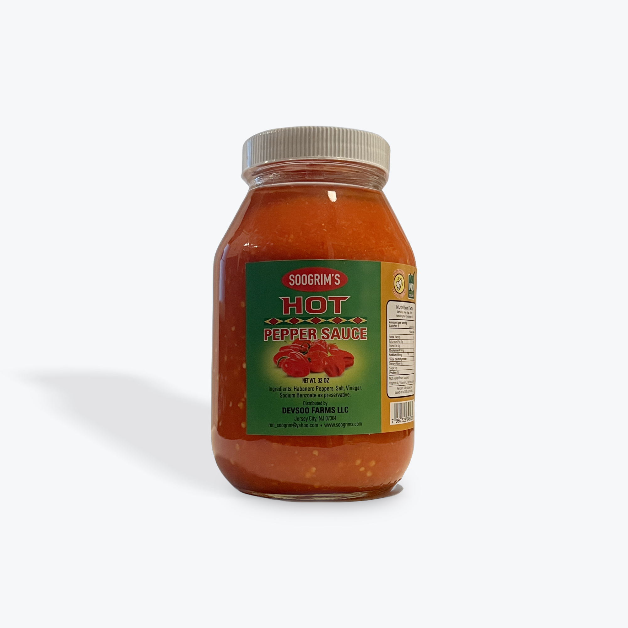 Soogrim’s Hot Pepper Sauce 32oz.