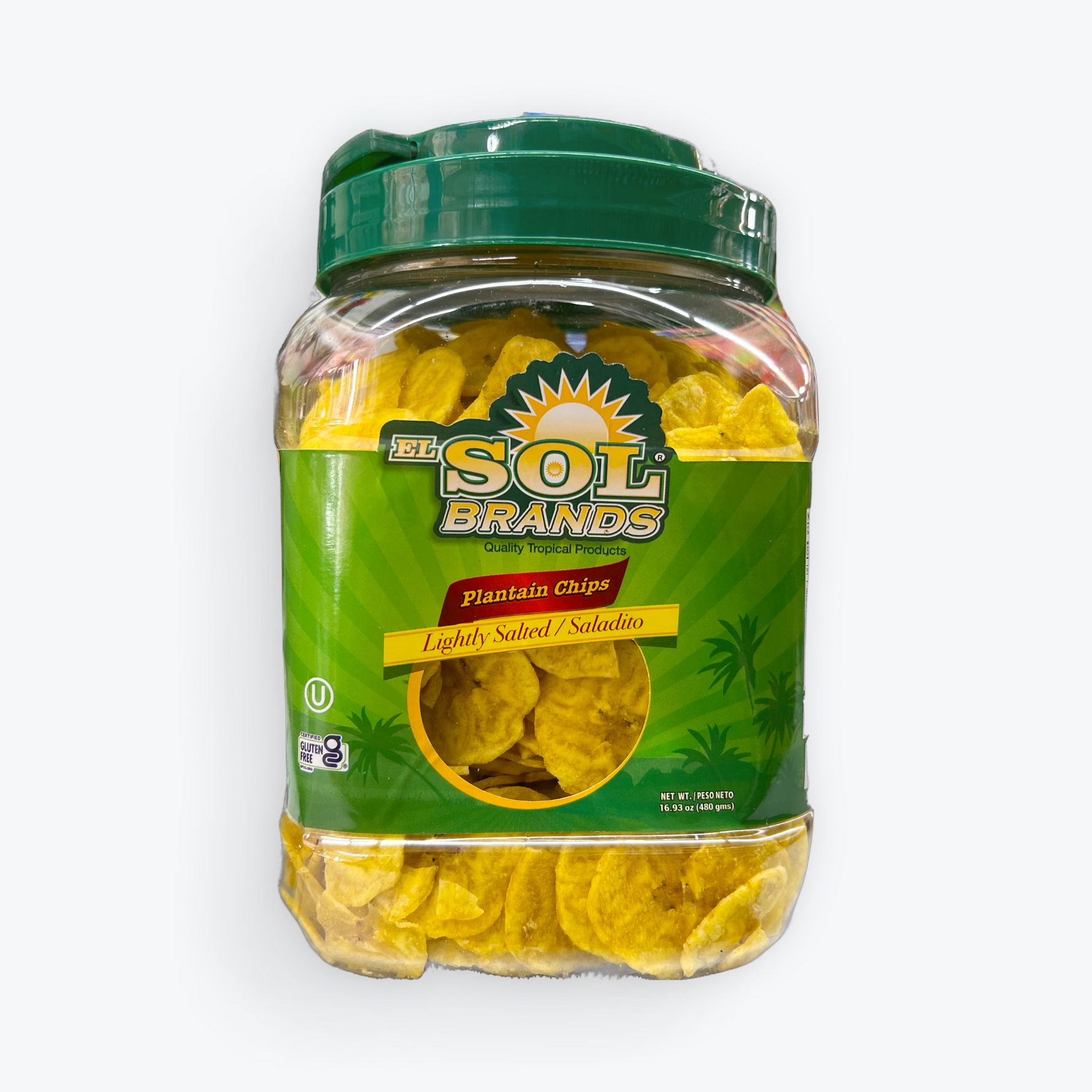 El Sol Plantain Chips Lightly Salted 16.93oz.