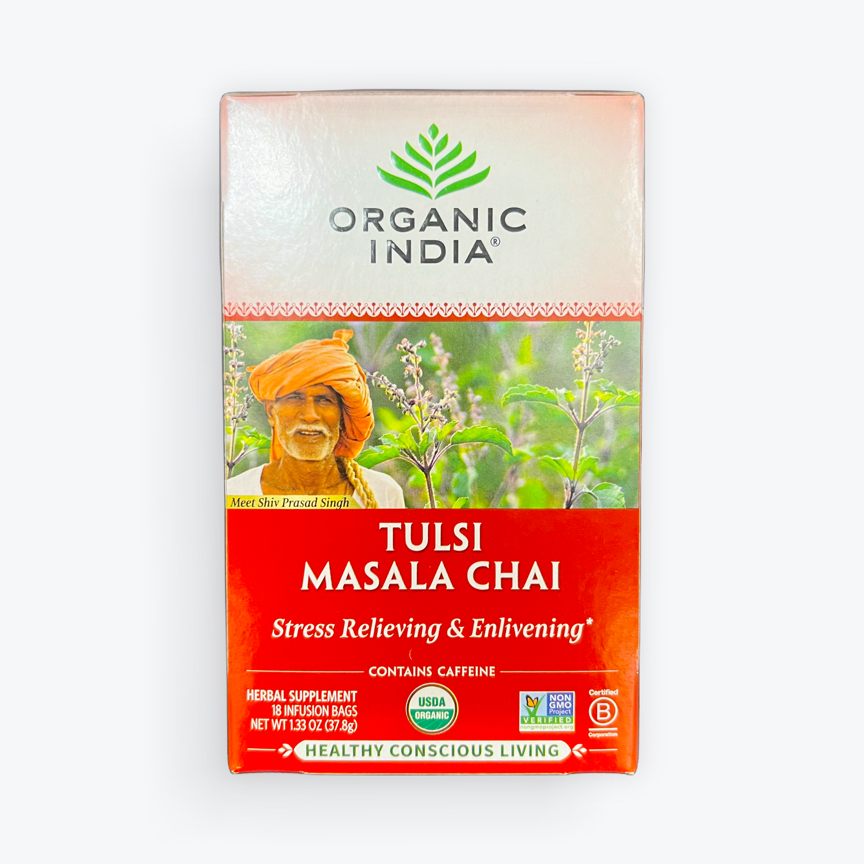 Organic India Tulsi Masala Chai Tea 1.27oz.