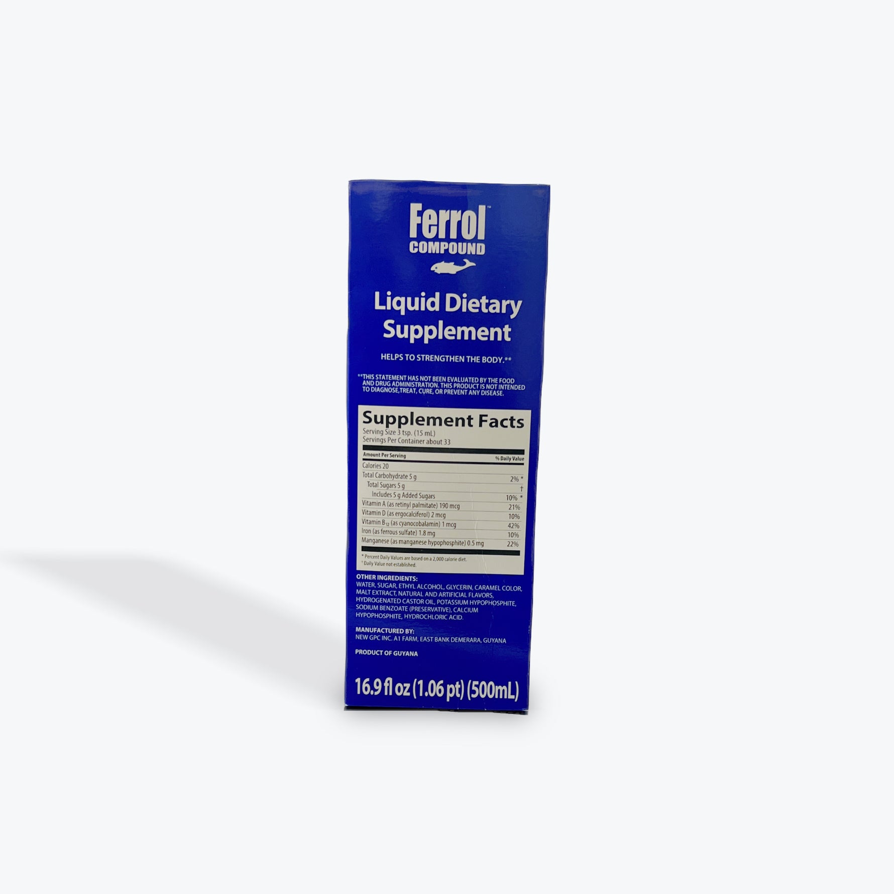Ferrol Compound Liquid Dietary Supplement